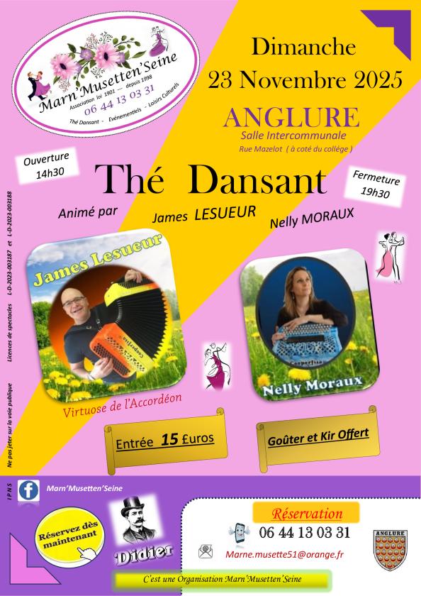 sortie à ANGLURE, Marne. APRÈS MIDI DANSANT Sortir à ANGLURE(Marne). ANGLURE.