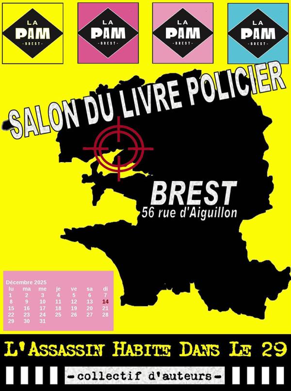sortie à BREST, Finistère. SALON DU LIVRE POLICIER DE BREST 2025 Sortir à BREST(Finistère). BREST.