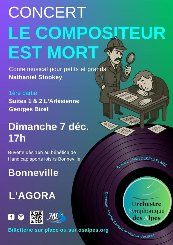 sortie à BONNEVILLE, Haute Savoie. CONCERT LE COMPOSITEUR EST MORT Sortir à BONNEVILLE(Haute Savoie). BONNEVILLE.
