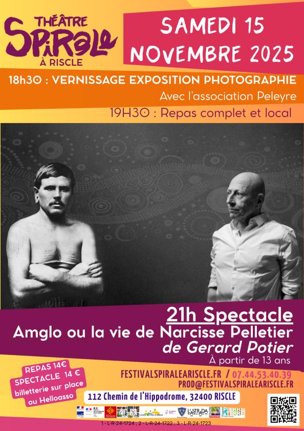 sortie à RISCLE, Gers. SOIRÉE SPECTACLE SAMEDI 15 NOVEMBRE Sortir à RISCLE(Gers). RISCLE.