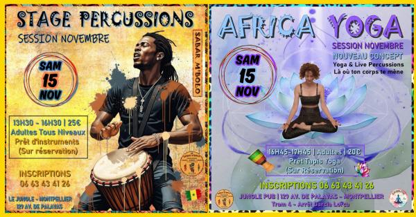 sortie à MONTPELLIER, Hérault. STAGES PERCUSSIONS & AFRICA YOGA Sortir à MONTPELLIER(Hérault). MONTPELLIER.