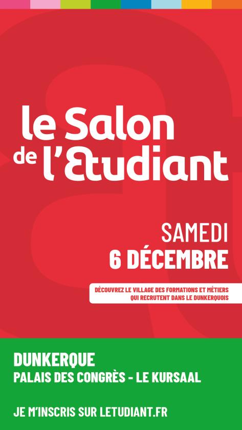 sortie à DUNKERQUE, Nord. LE SALON DE L’ETUDIANT À DUNKERQUE Sortir à DUNKERQUE(Nord). DUNKERQUE.