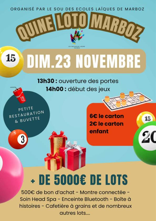 sortie à MARBOZ, Ain. QUINE-LOTO Sortir à MARBOZ(Ain). MARBOZ.