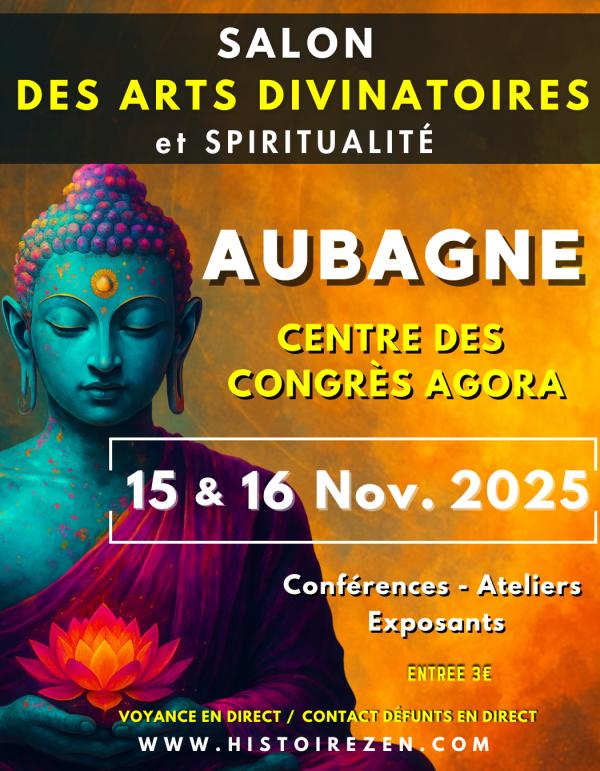 sortie à AUBAGNE, Bouches du Rhône. 2ÈME ÉDITION SALON DES ARTS DIVINATOIRES - AUBAGNE Sortir à AUBAGNE(Bouches du Rhône). AUBAGNE.