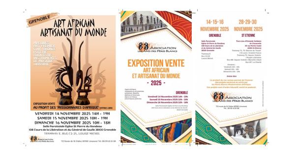 sortie à GRENOBLE, Isère. EXPOSITION VENTE ART AFRICAIN & ARTISANAT DU MONDE Sortir à GRENOBLE(Isère). GRENOBLE.
