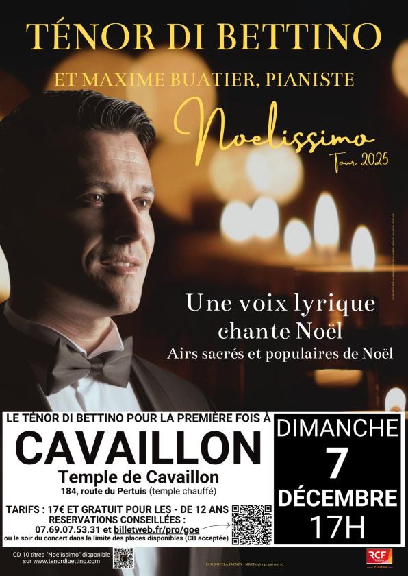 sortie à CAVAILLON, Vaucluse. "NOELISSIMO" TÉNOR DI BETTINO TEMPLE DE CAVAILLON Sortir à CAVAILLON(Vaucluse). CAVAILLON.