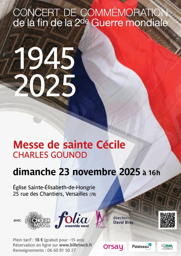 sortie à VERSAILLES, Yvelines. COMMÉMORATION DE LA FIN DE LA SECONDE GUERRE Sortir à VERSAILLES(Yvelines). VERSAILLES.