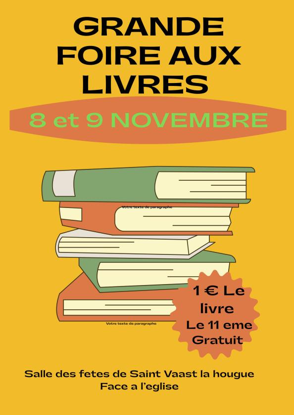 sortie à ST VAAST LA HOUGUE, Manche. FOIRE AUX LIVRES Sortir à ST VAAST LA HOUGUE(Manche). ST VAAST LA HOUGUE.