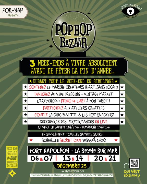 sortie à LA SEYNE SUR MER, Var. POP HOP BAZAAR - PRÉ-LANCEMENT DU FUTUR TIERS-LIEU Sortir à LA SEYNE SUR MER(Var). LA SEYNE SUR MER.