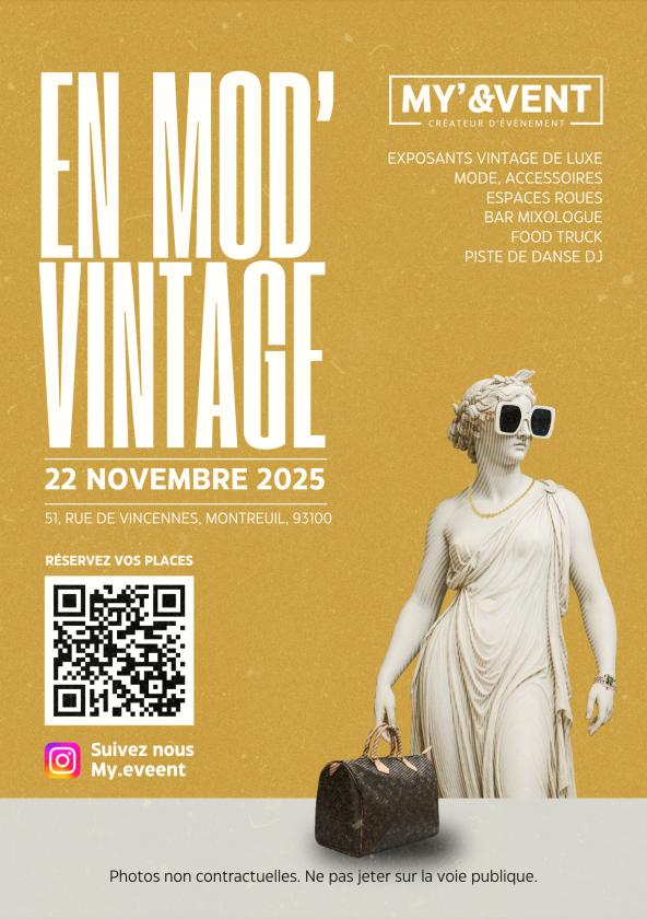 sortie à MONTREUIL, Seine Saint Denis. EN MOD'VINTAGE Sortir à MONTREUIL(Seine Saint Denis). MONTREUIL.