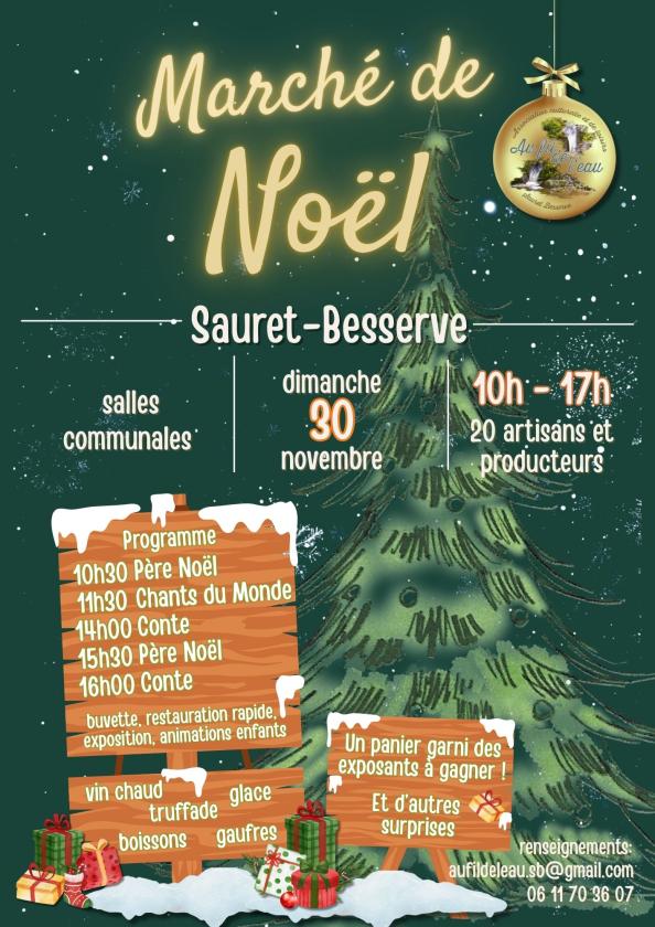 sortie à SAURET BESSERVE, Puy de Dôme. MARCHÉ DE NOEL Sortir à SAURET BESSERVE(Puy de Dôme). SAURET BESSERVE.