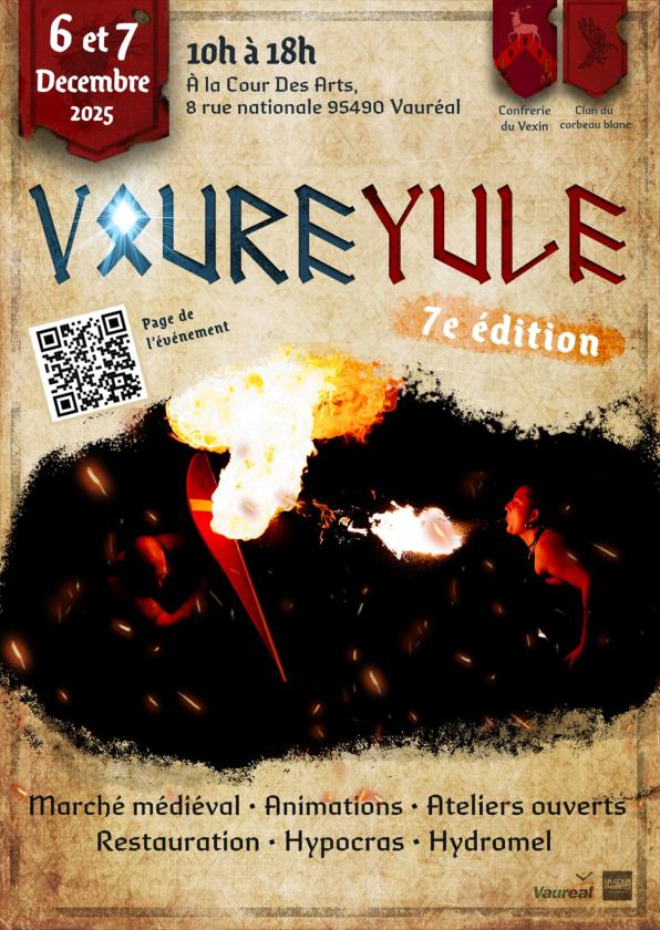 sortie à VAUREAL, Val d'oise. VAURÉYULE – LE SOLSTICE D’HIVER À LA COUR DES ARTS Sortir à VAUREAL(Val d'oise). VAUREAL.