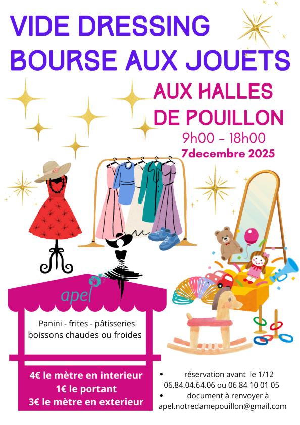 sortie à POUILLON, Landes. VIDE DRESSING ET JOUETS Sortir à POUILLON(Landes). POUILLON.