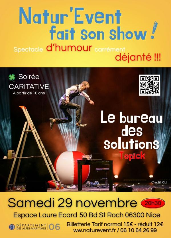 sortie à NICE, Alpes Maritimes. NATUR'EVENT FAIT SON SHOW! SPECTACLE D'HUMOUR Sortir à NICE(Alpes Maritimes). NICE.