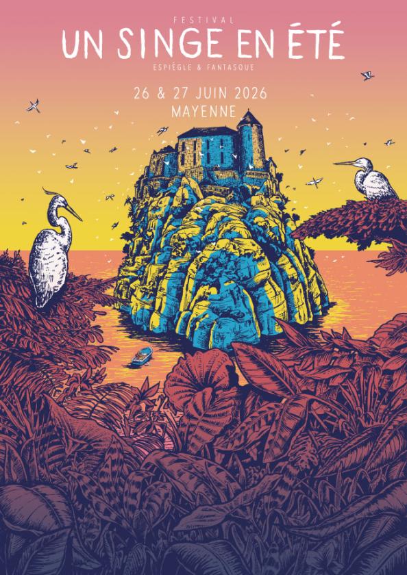 sortie à MAYENNE, Mayenne. UN SINGE EN ÉTÉ Sortir à MAYENNE(Mayenne). MAYENNE.