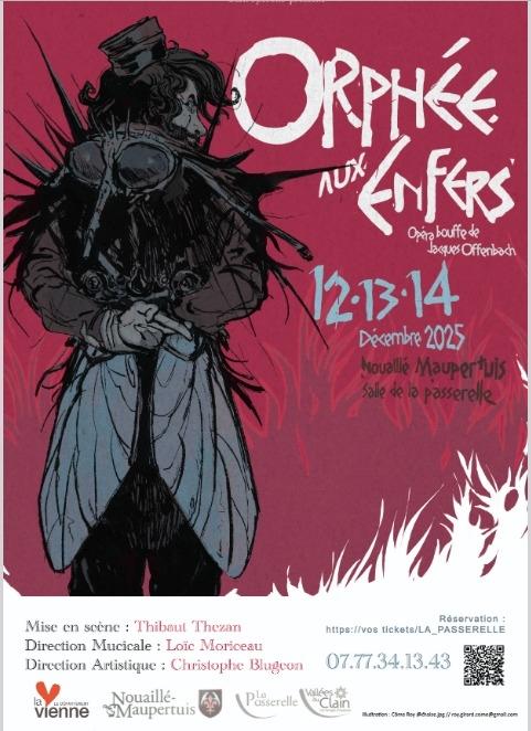 sortie à NOUAILLE MAUPERTUIS, Vienne. ORPHÉE AUX ENFERS, OPERA-BOUFFE OFFENBACH Sortir à NOUAILLE MAUPERTUIS(Vienne). NOUAILLE MAUPERTUIS.