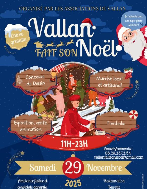 sortie à VALLAN, Yonne. VALLAN FAIT SON NOËL Sortir à VALLAN(Yonne). VALLAN.