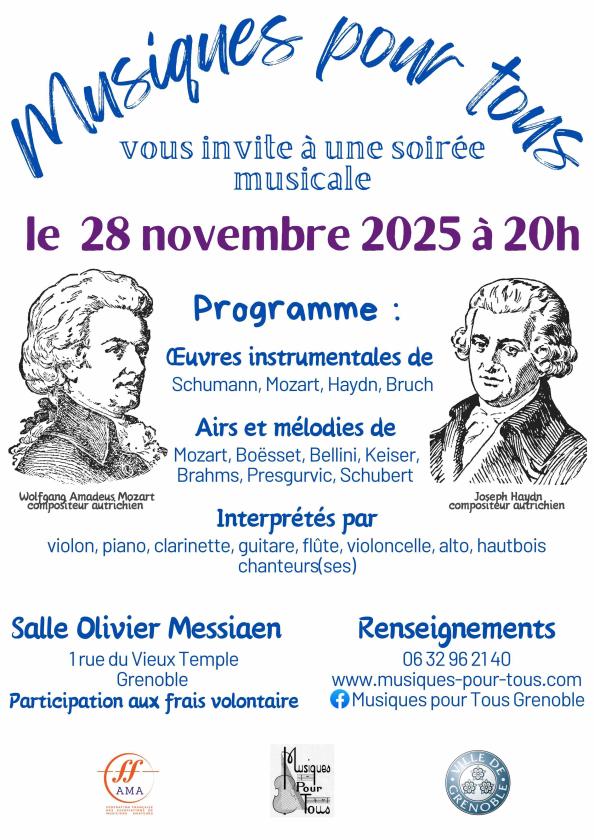 sortie à GRENOBLE, Isère. SOIRÉE MUSICALE : CONCERT DE MUSIQUE CLASSIQUE Sortir à GRENOBLE(Isère). GRENOBLE.