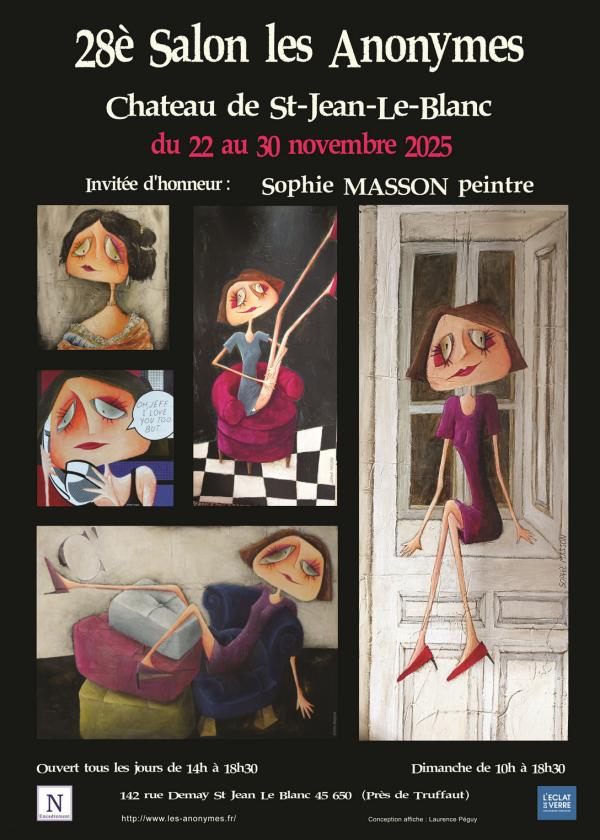 sortie à ST JEAN LE BLANC, Loiret. 28E SALON DES ANONYMES Sortir à ST JEAN LE BLANC(Loiret). ST JEAN LE BLANC.