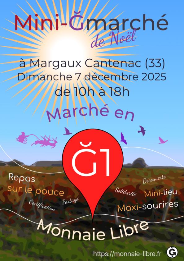 sortie à MARGAUX, Gironde. MINI-ĞMARCHÉ DE NOËL À MARGAUX-CANTENAC Sortir à MARGAUX(Gironde). MARGAUX.