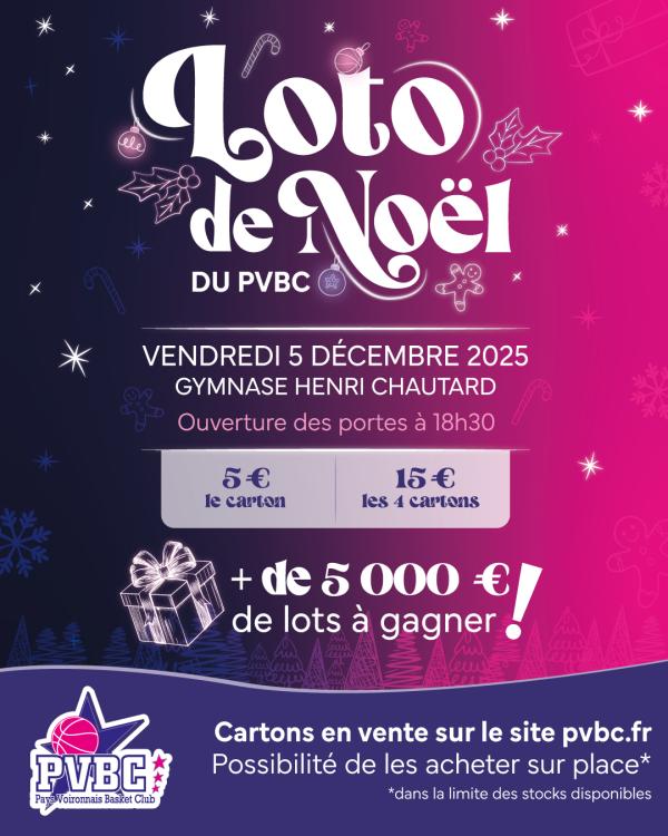 sortie à VOIRON, Isère. LOTO DE NOËL DU PVBC Sortir à VOIRON(Isère). VOIRON.