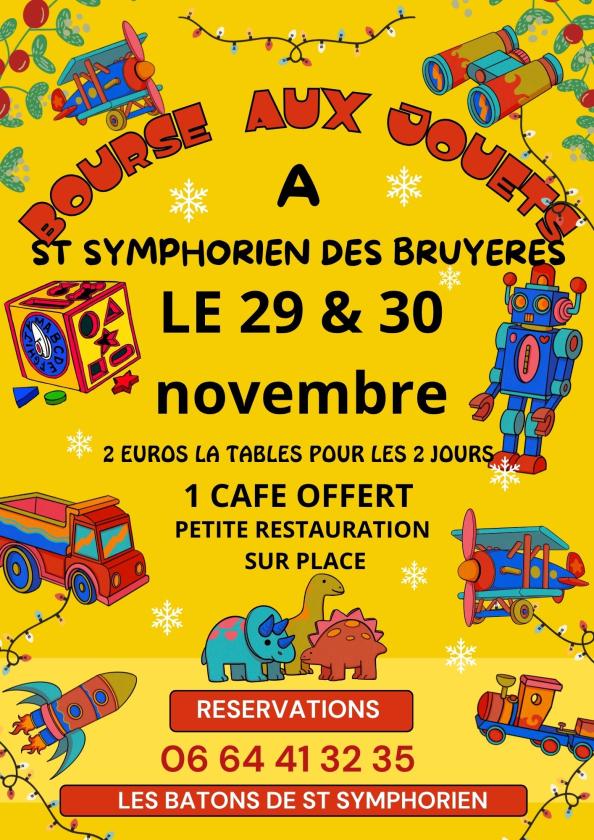 sortie à ST SYMPHORIEN DES BRUYERES, Orne. BOURSE AUX JOUETS Sortir à ST SYMPHORIEN DES BRUYERES(Orne). ST SYMPHORIEN DES BRUYERES.