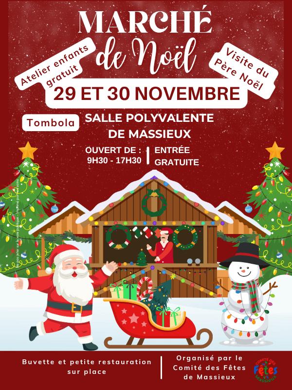 sortie à MASSIEUX, Ain. MARCHÉ DE NOËL Sortir à MASSIEUX(Ain). MASSIEUX.