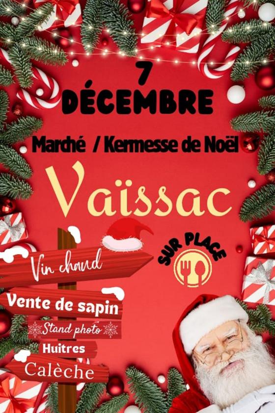 sortie à VAISSAC, Tarn et Garonne. MARCHÉ/ KERMESSE DE NOËL Sortir à VAISSAC(Tarn et Garonne). VAISSAC.
