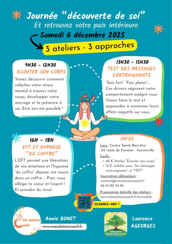 sortie à AUCAMVILLE, Haute Garonne. JOURNÉE "DÉCOUVERTE DE SOI" Sortir à AUCAMVILLE(Haute Garonne). AUCAMVILLE.