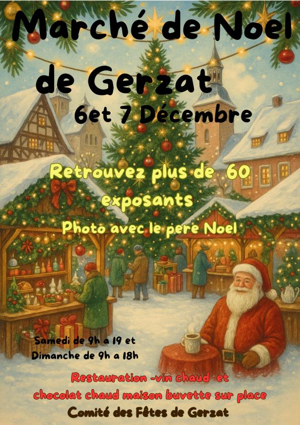 sortie à GERZAT, Puy de Dôme. GRAND MARCHÉ DE NOËL À GERZAT Sortir à GERZAT(Puy de Dôme). GERZAT.