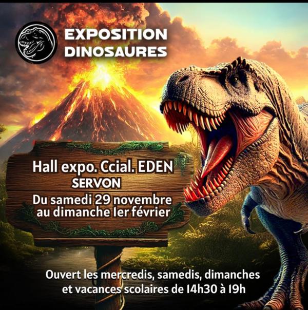 sortie à SERVON, Seine et Marne. EXPOSITION DINOSAURES Sortir à SERVON(Seine et Marne). SERVON.