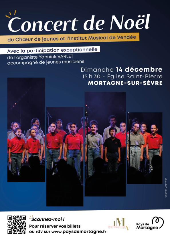 sortie à MORTAGNE SUR SEVRE, Vendée. CONCERT DE NOËL AVEC L'INSTITUT MUSICAL DE VENDÉE Sortir à MORTAGNE SUR SEVRE(Vendée). MORTAGNE SUR SEVRE.