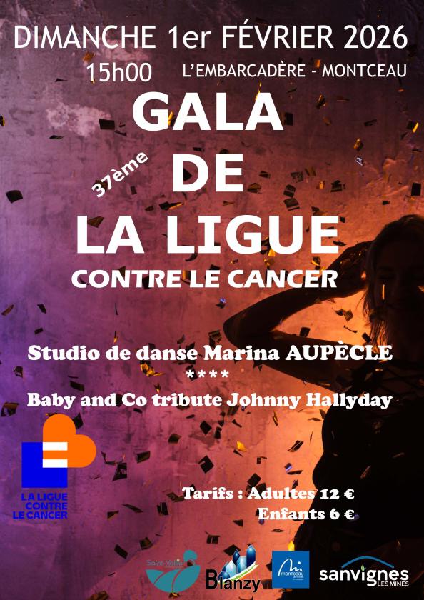 sortie à MONTCEAU LES MINES, Saône et Loire. GALA LIGUE CONTRE LE CANCER Sortir à MONTCEAU LES MINES(Saône et Loire). MONTCEAU LES MINES.