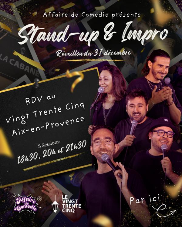 sortie à AIX EN PROVENCE, Bouches du Rhône. AFFAIRE DE COMÉDIE - RÉVEILLON AU 20/35 Sortir à AIX EN PROVENCE(Bouches du Rhône). AIX EN PROVENCE.