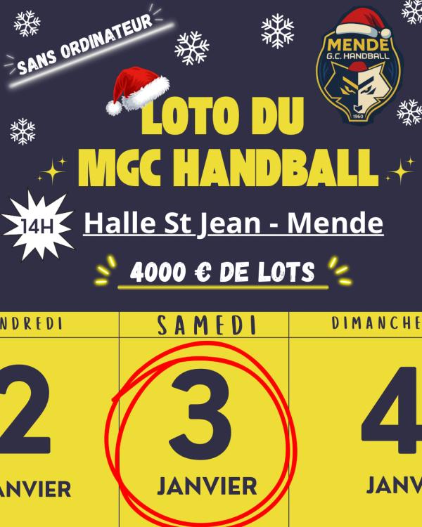 sortie à MENDE, Lozère. LOTO DU NOUVEL AN SANS ORDINATEUR. Sortir à MENDE(Lozère). MENDE.