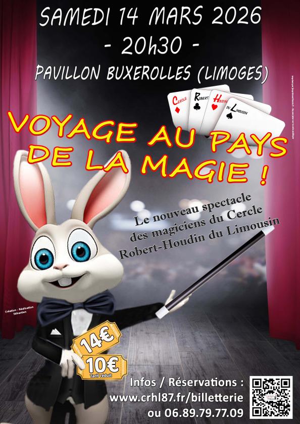 sortie à LIMOGES, Haute Vienne. VOYAGE AU PAYS DE LA MAGIE Sortir à LIMOGES(Haute Vienne). LIMOGES.