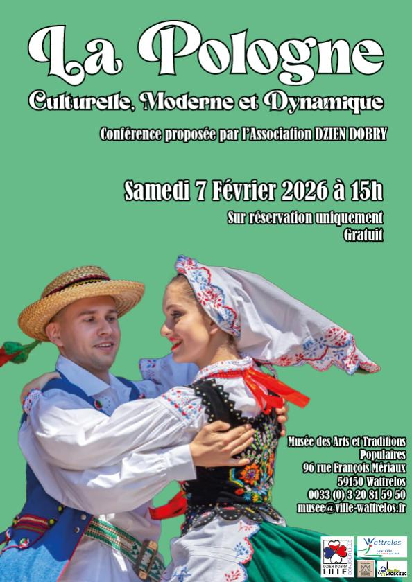 sortie à WATTRELOS, Nord. "LA POLOGNE : CULTURELLE, MODERNE ET DYNAMIQUE" Sortir à WATTRELOS(Nord). WATTRELOS.