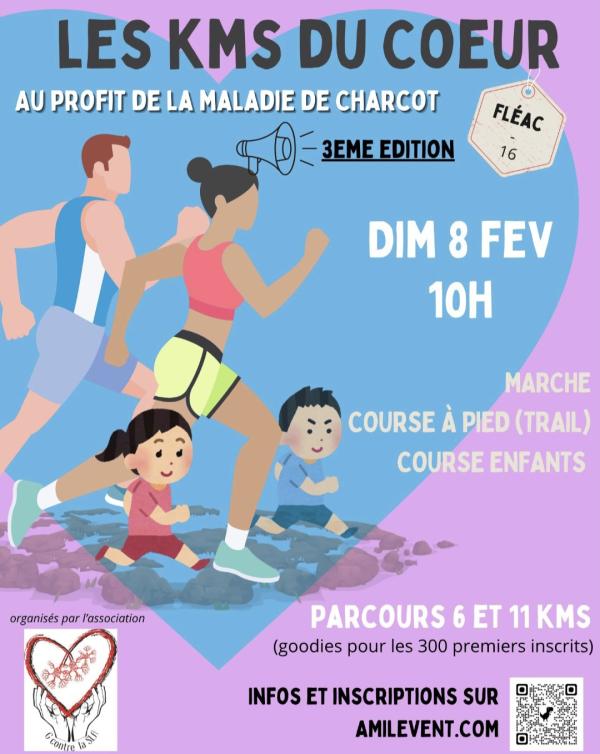 sortie à FLEAC, Charente. LES KMS DU COEUR Sortir à FLEAC(Charente). FLEAC.