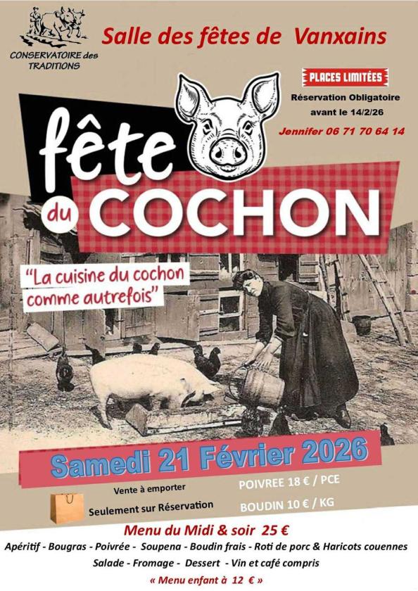 sortie à VANXAINS, Dordogne. FETE DU COCHON Sortir à VANXAINS(Dordogne). VANXAINS.