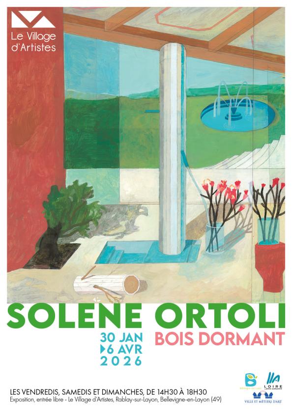 sortie à RABLAY SUR LAYON, Maine et Loire. EXPOSITION SOLÈNE ORTOLI - BOIS DORMANT Sortir à RABLAY SUR LAYON(Maine et Loire). RABLAY SUR LAYON.
