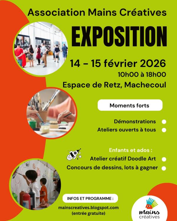 sortie à MACHECOUL, Loire Atlantique. MAINS CRÉATIVES EXPOSE ! Sortir à MACHECOUL(Loire Atlantique). MACHECOUL.