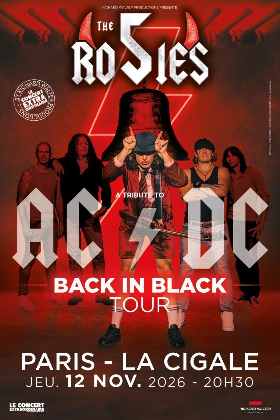 sortie à PARIS, Paris. THE 5 ROSIES TRIBUTE TO AC/DC Sortir à PARIS(Paris). PARIS.