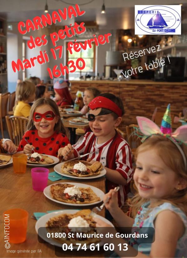 sortie à ST MAURICE DE GOURDANS, Ain. GOÛTER DE CARNAVAL DES ENFANTS Sortir à ST MAURICE DE GOURDANS(Ain). ST MAURICE DE GOURDANS.