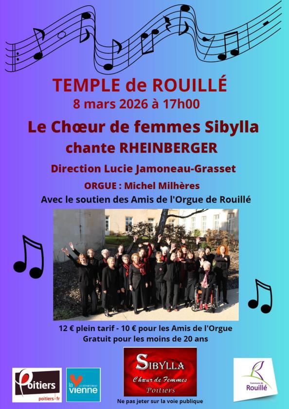 sortie à ROUILLE, Vienne. SIBYLLA CHANTE RHEINBERGER Sortir à ROUILLE(Vienne). ROUILLE.