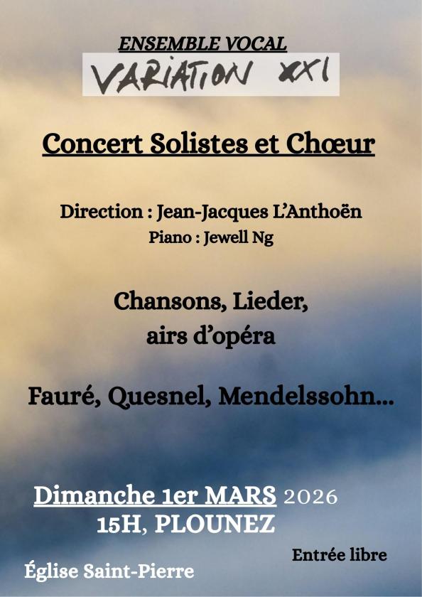 sortie à PAIMPOL, Côtes d'Armor. CONCERT SOLISTES ET CHOEUR Sortir à PAIMPOL(Côtes d'Armor). PAIMPOL.