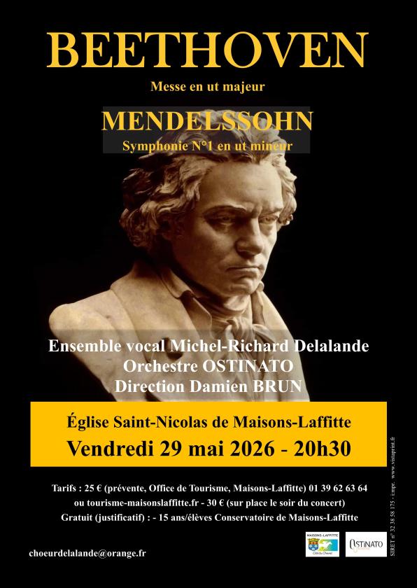 sortie à MAISONS LAFFITTE, Yvelines. CONCERT: BEETHOVEN ET MENDELSSOHN Sortir à MAISONS LAFFITTE(Yvelines). MAISONS LAFFITTE.