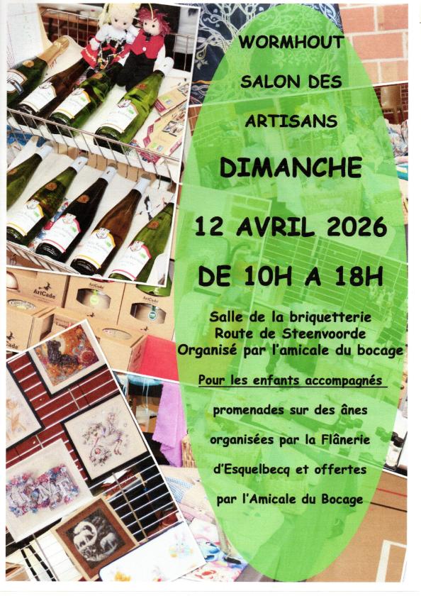 sortie à WORMHOUT, Nord. SALON DES ARTISANS Sortir à WORMHOUT(Nord). WORMHOUT.