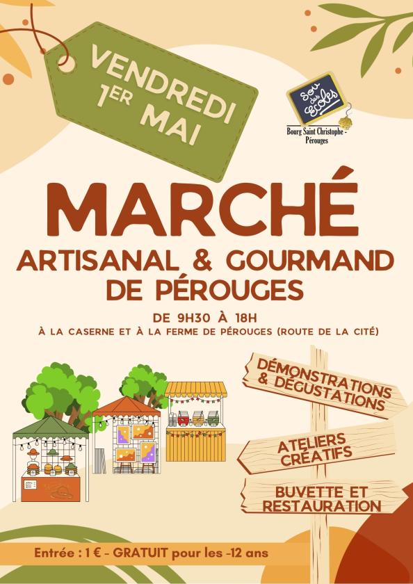 sortie à PEROUGES, Ain. MARCHÉ ARTISANAL ET GOURMAND DU 1ER MAI Sortir à PEROUGES(Ain). PEROUGES.