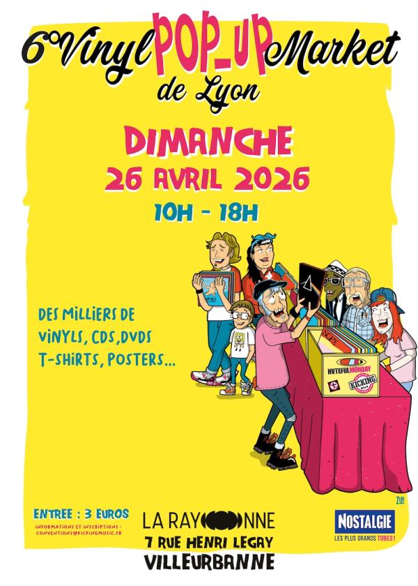 sortie à VILLEURBANNE, Rhône. 6° VINYL POP-UP MARKET DE LYON Sortir à VILLEURBANNE(Rhône). VILLEURBANNE.