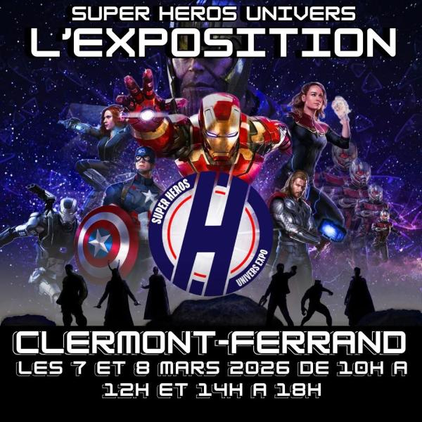 sortie à COURNON D AUVERGNE, Puy de Dôme. SUPER HÉROS & DINOSAURES EXPO Sortir à COURNON D AUVERGNE(Puy de Dôme). COURNON D AUVERGNE.
